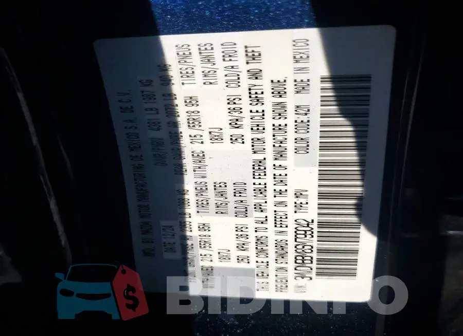 3MVDMBBM8SM799042 Photo# 12