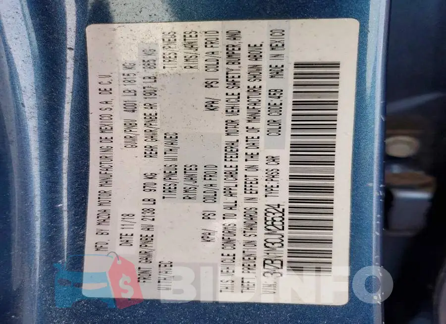 3MZBN1M30JM265324 Photo# 12
