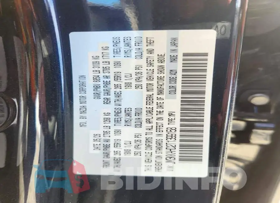 JM3KKAHD2T1399158 Photo# 12