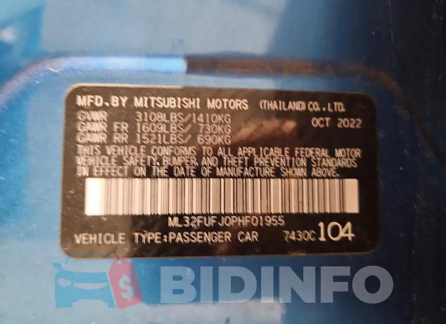 ML32FUFJ0PHF01955 Photo# 12