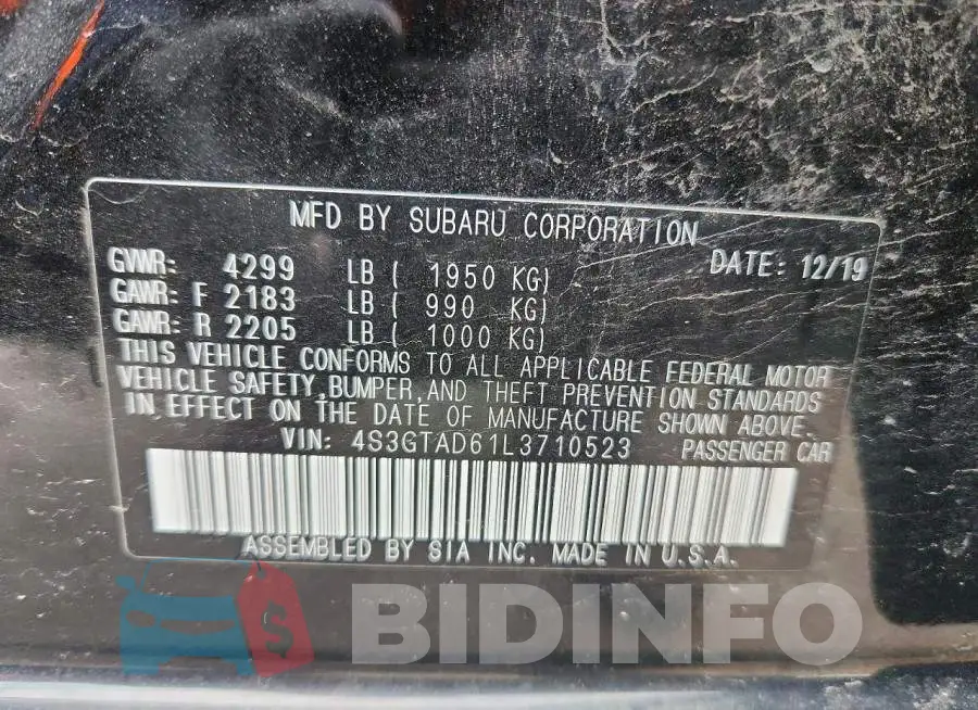 4S3GTAD61L3710523 Photo# 13