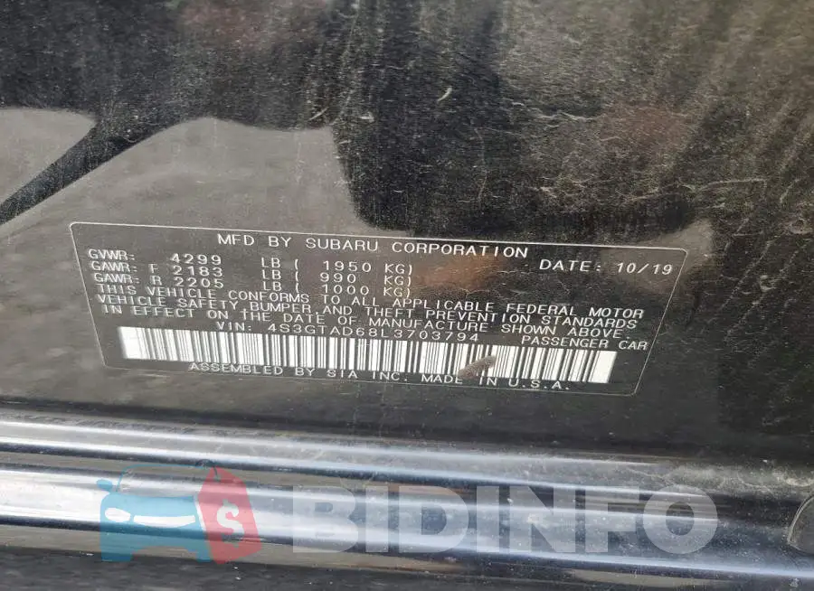 4S3GTAD68L3703794 Photo# 12