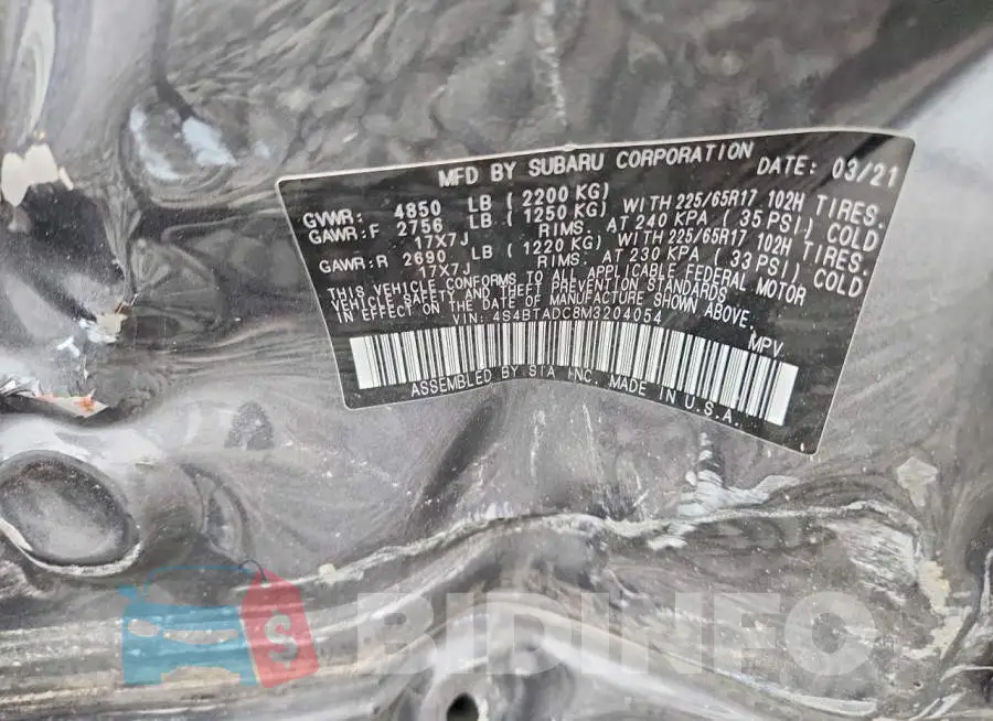 4S4BTADC8M3204054 Photo# 12