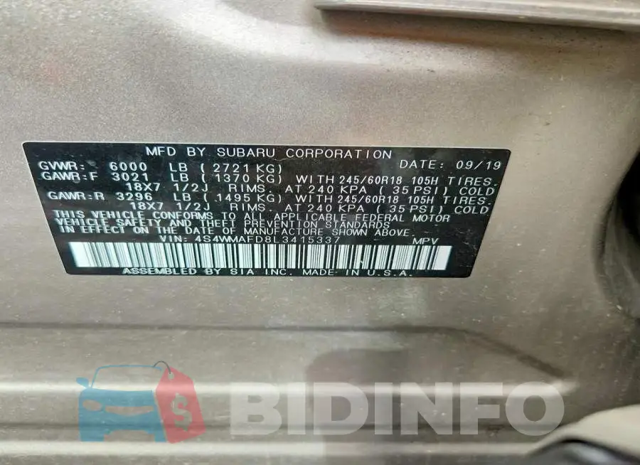 4S4WMAFD8L3415337 Photo# 13