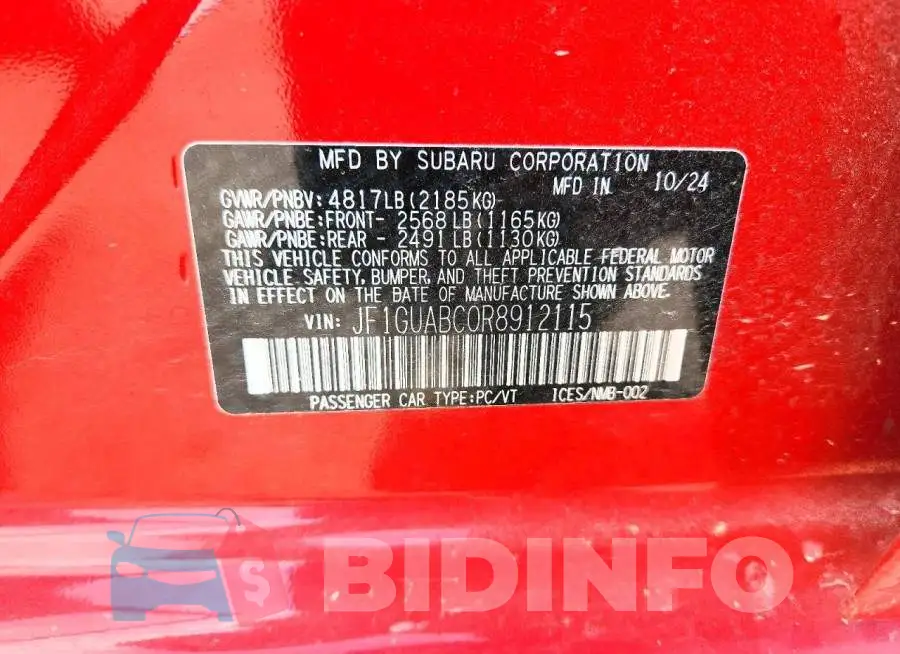 JF1GUABC0R8912115 Photo# 12