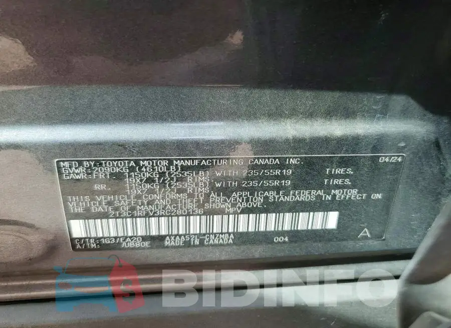 2T3C1RFV3RC280136 Photo# 12