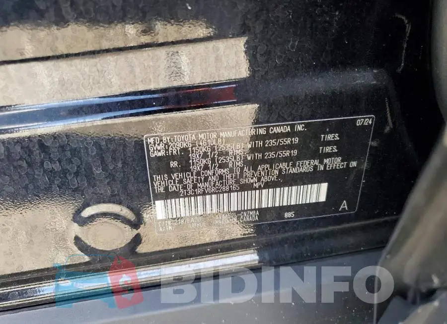 2T3C1RFV6RC288165 Photo# 13