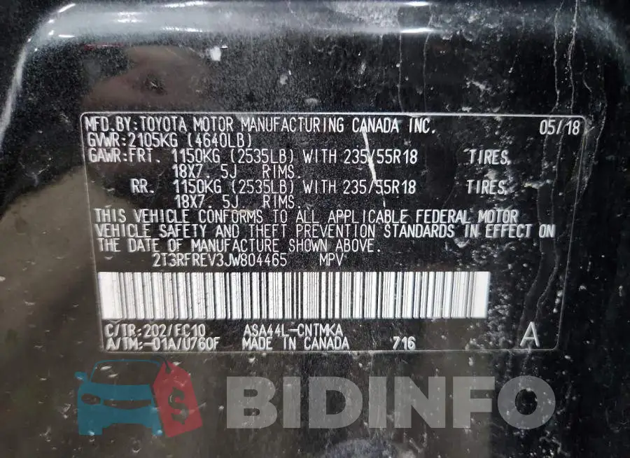2T3RFREV3JW804465 Photo# 13