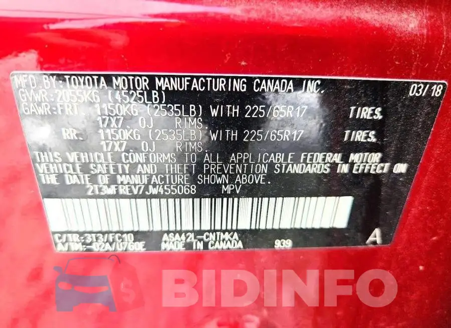 2T3WFREV7JW455068 Photo# 14
