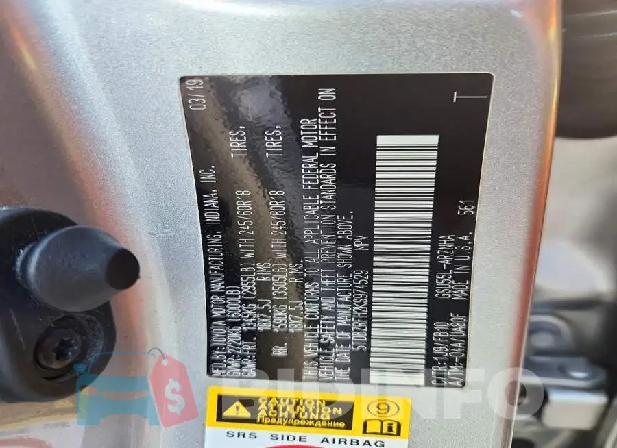 5TDBZRFH2KS974529 Photo# 13