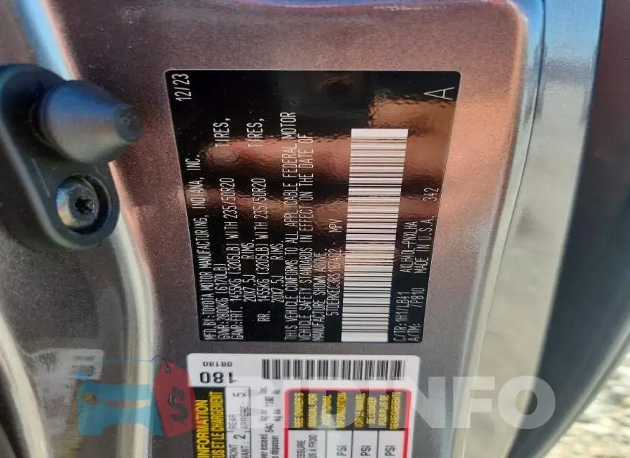 5TDERKEC3RS187402 Photo# 13