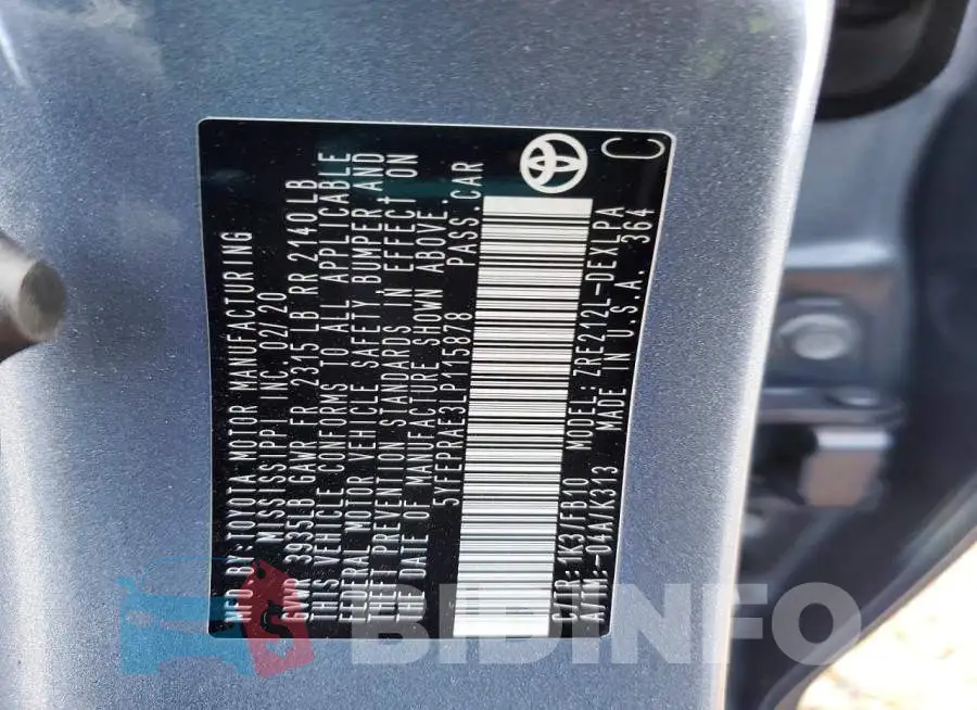 5YFEPRAE3LP115878 Photo# 12