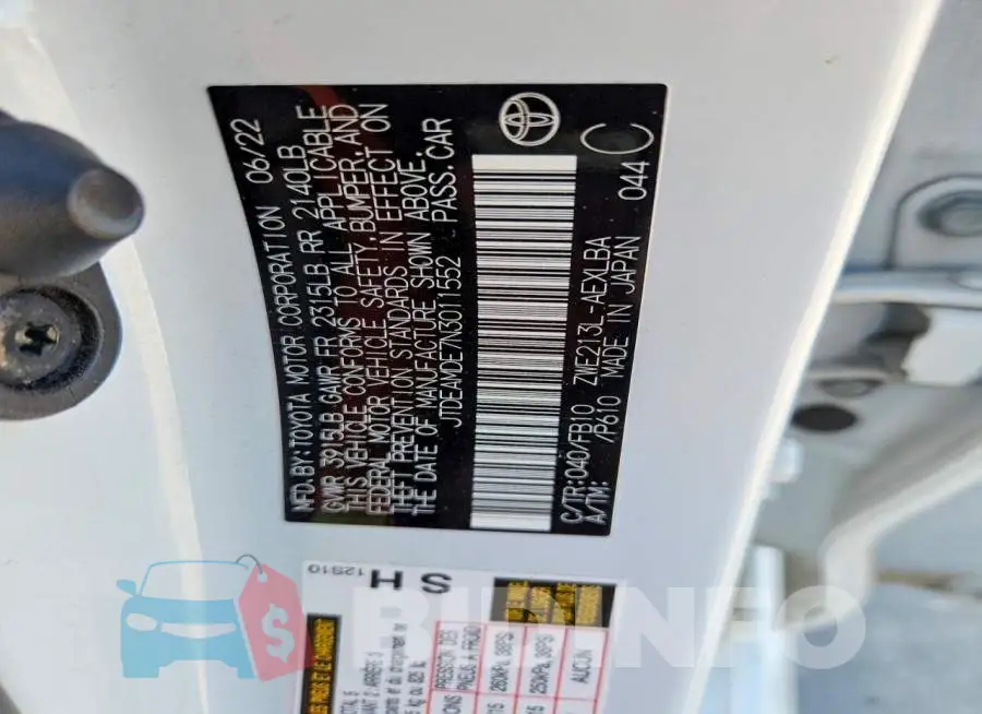 JTDEAMDE7N3011552 Photo# 12