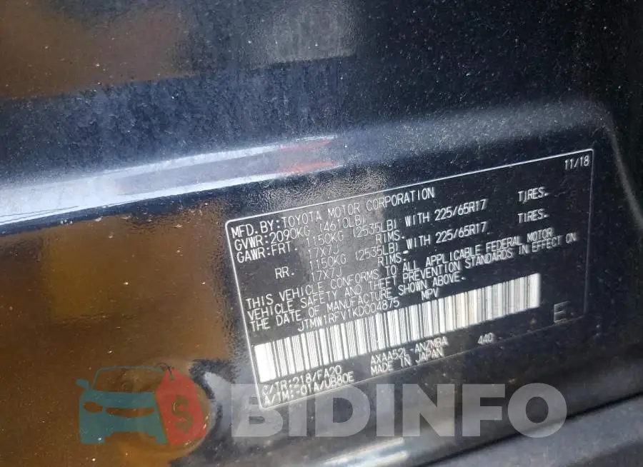 JTMW1RFV1KD004875 Photo# 13