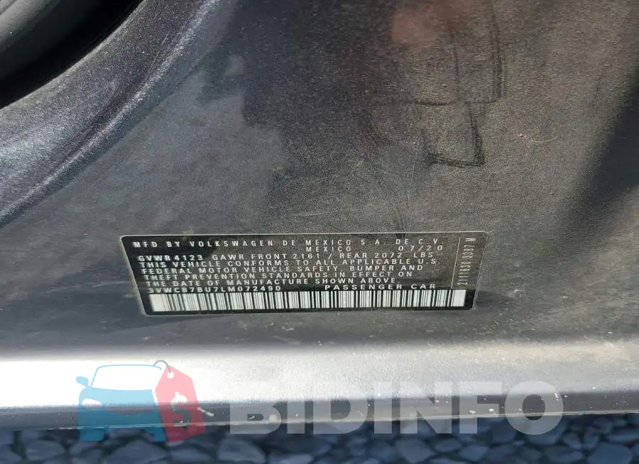 3VWCB7BU7LM072490 Photo# 13