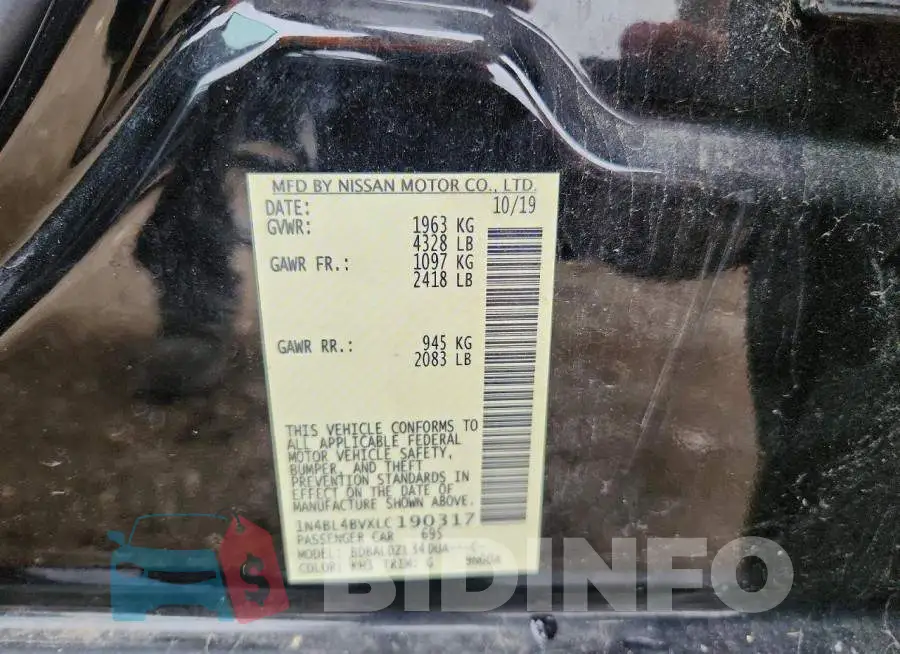 1N4BL4BVXLC190317 Photo# 12