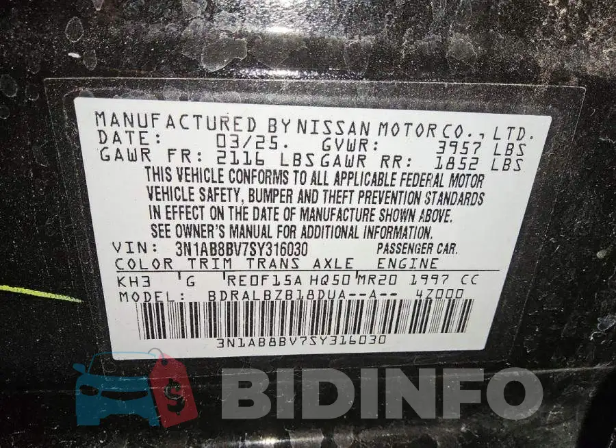 3N1AB8BV7SY316030 Photo# 12