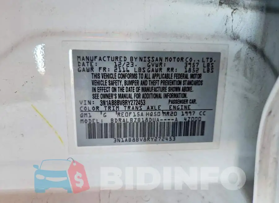 3N1AB8BV8RY272453 Photo# 13