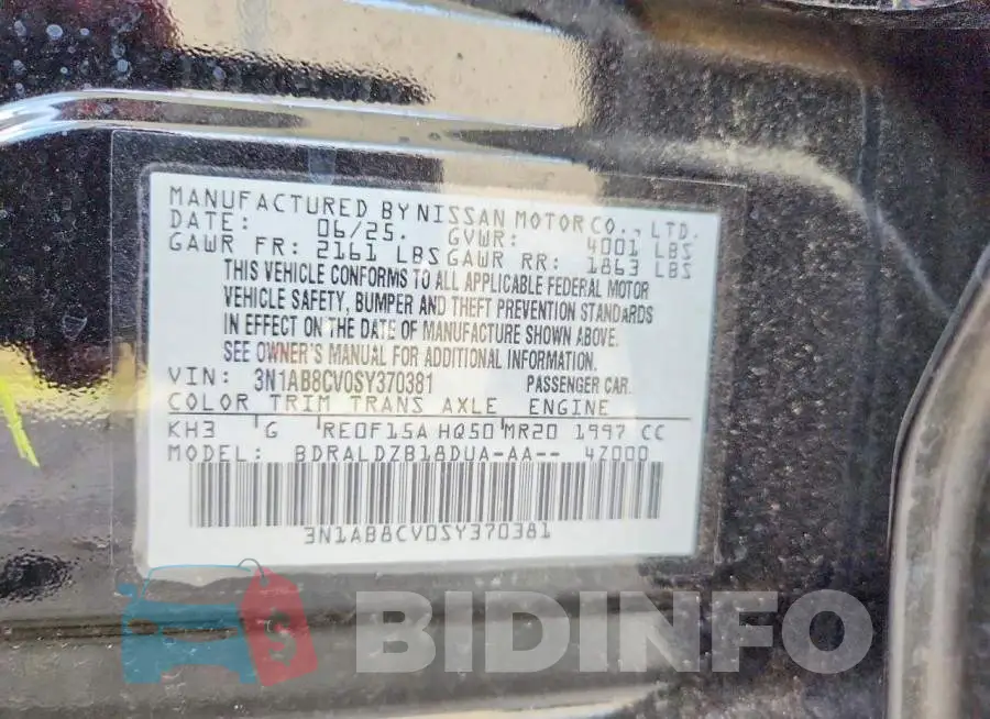3N1AB8CV0SY370381 Photo# 12