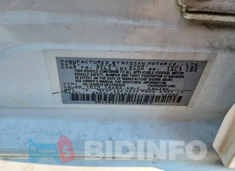 3N1AB8CV1RY238269 Photo# 12