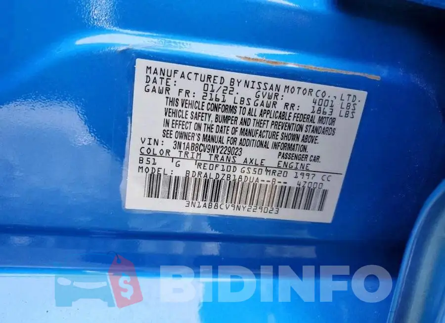 3N1AB8CV9NY229023 Photo# 13