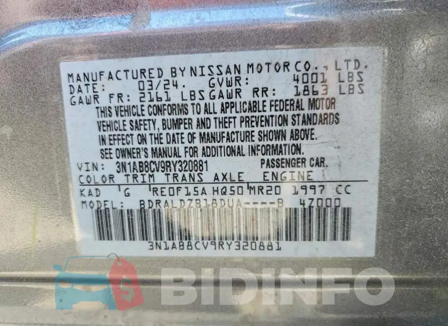 3N1AB8CV9RY320881 Photo# 13