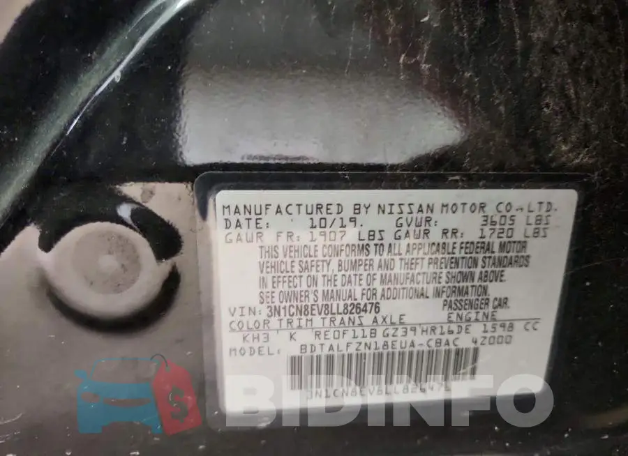 3N1CN8EV8LL826476 Photo# 12