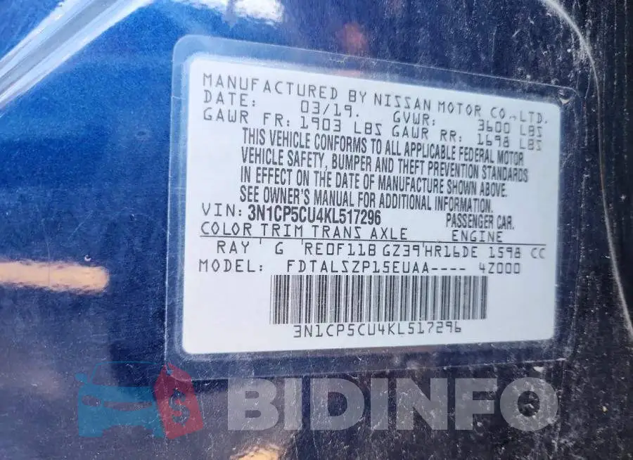 3N1CP5CU4KL517296 Photo# 13