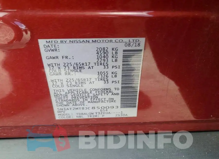 5N1AT2MT8JC850093 Photo# 14