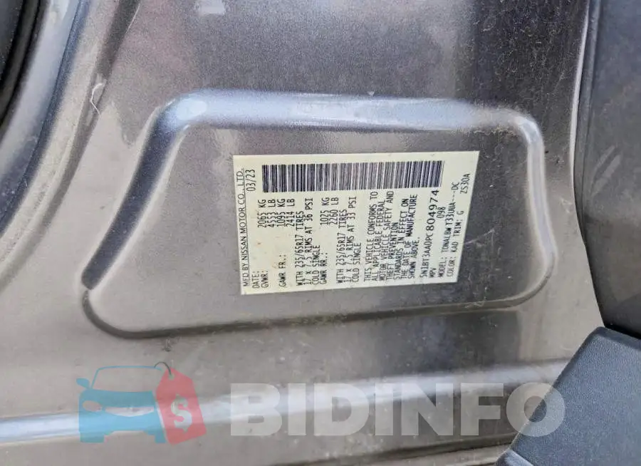 5N1BT3AA0PC804974 Photo# 13