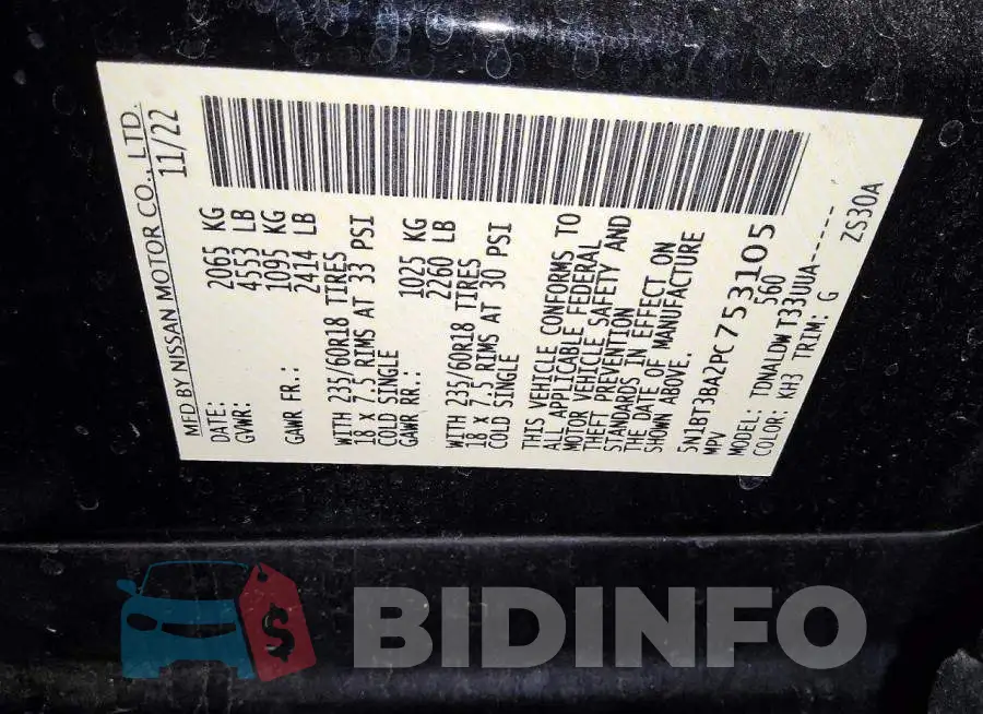 5N1BT3BA2PC753105 Photo# 13