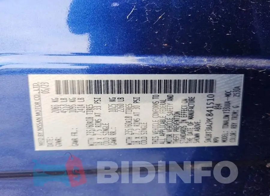 5N1BT3BA2PC841510 Photo# 14