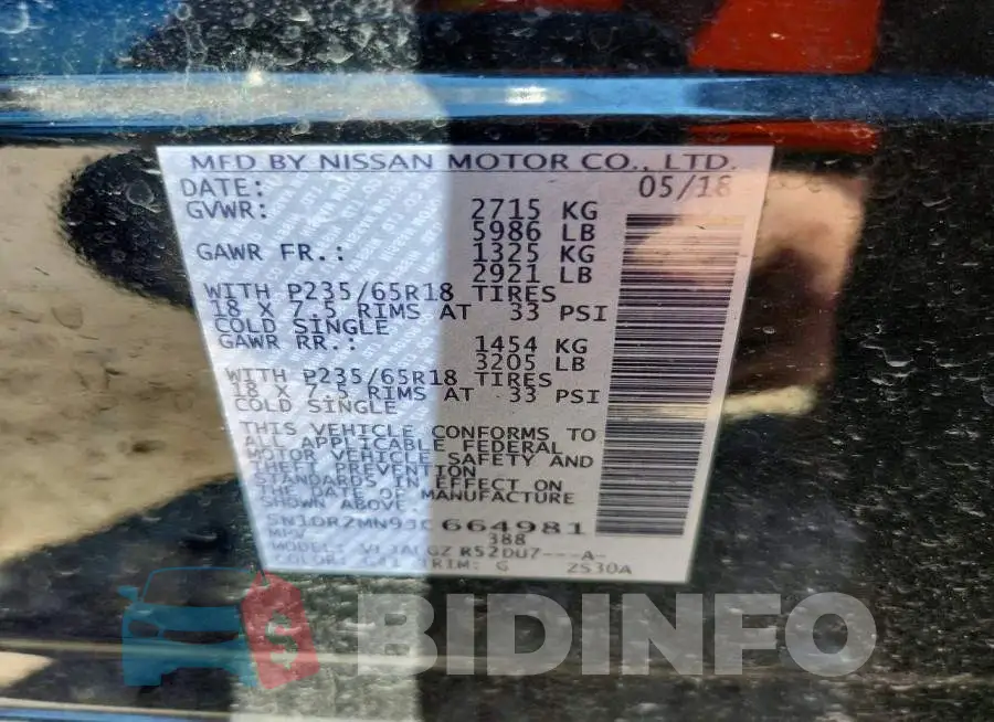 5N1DR2MN9JC664981 Photo# 13