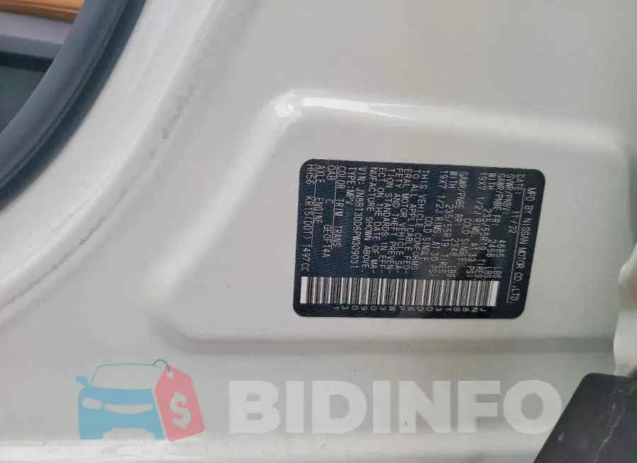 JN8BT3DD6PW309031 Photo# 13