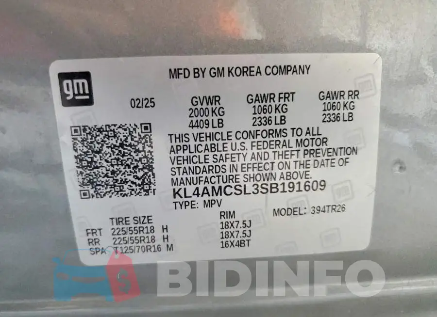 KL4AMCSL3SB191609 Photo# 13