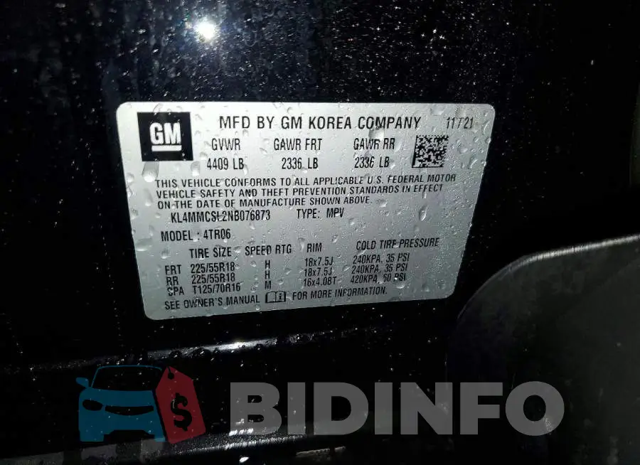 KL4MMCSL2NB076873 Photo# 14