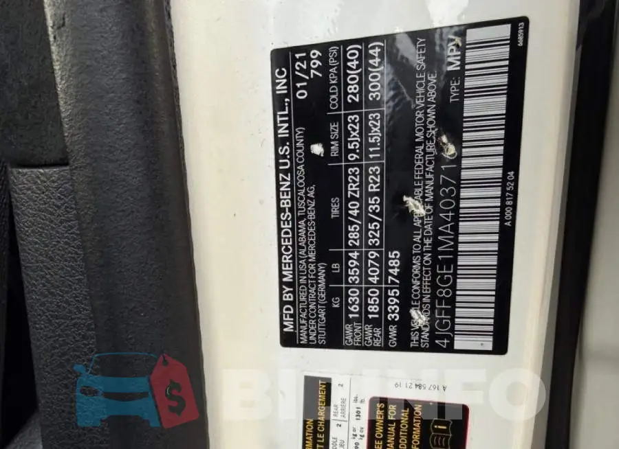 4JGFF8GE1MA403716 Photo# 10