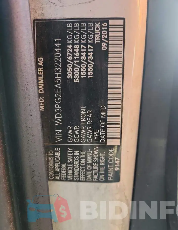WD3PG2EA5H3220441 Photo# 13