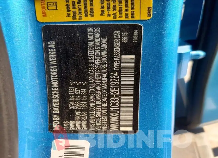 WMWXU1C33H2E19264 Photo# 12