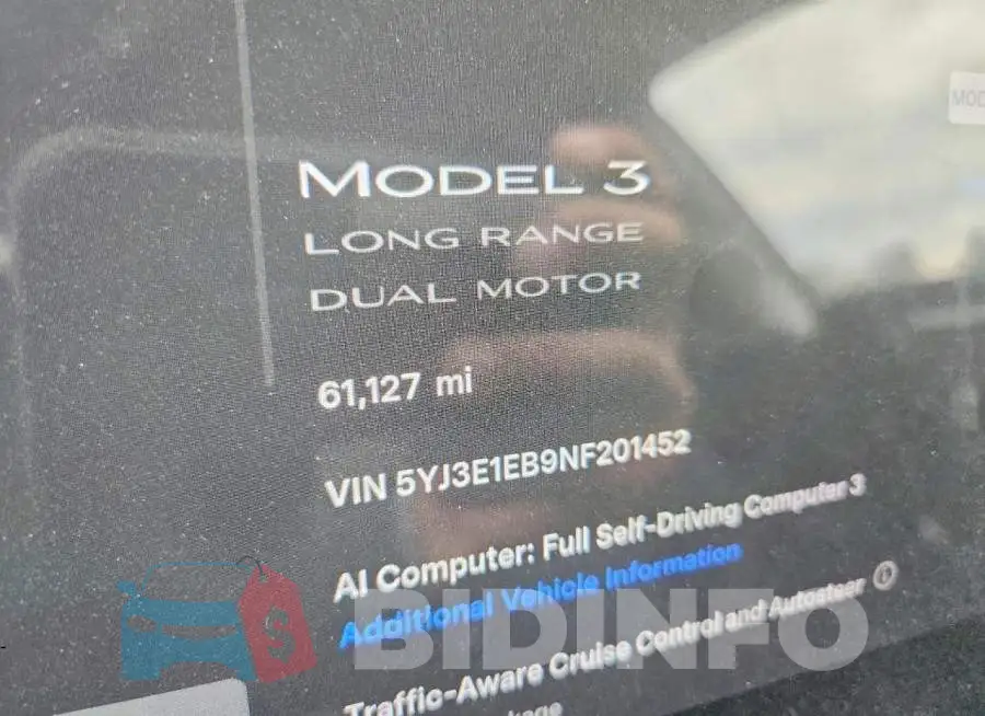 5YJ3E1EB9NF201452 Photo# 9