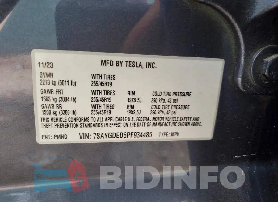 7SAYGDED6PF934485 Photo# 12
