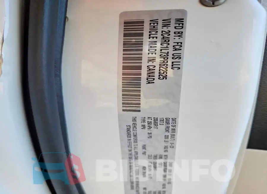 2C4RC1L73PR622525 Photo# 13