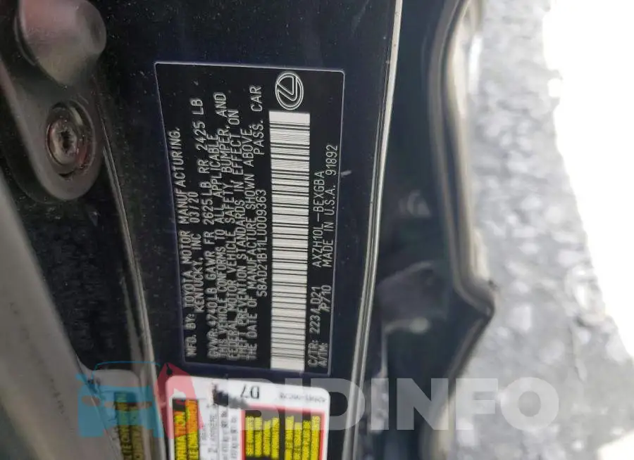 58AD21B11LU009363 Photo# 12