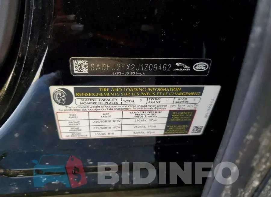 SADFJ2FX2J1Z09462 Photo# 14