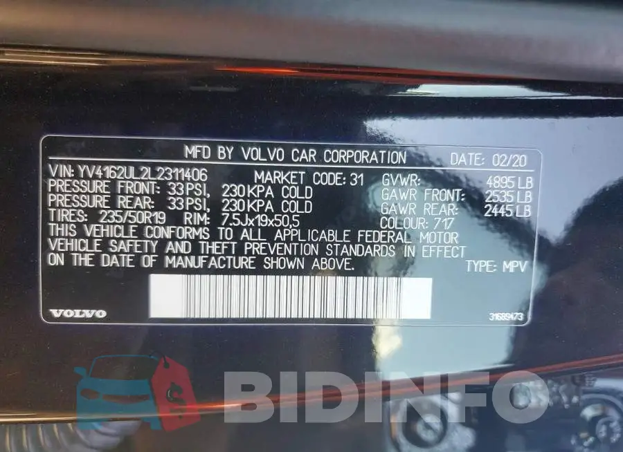 YV4162UL2L2311406 Photo# 14