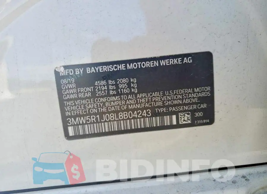 3MW5R1J08L8B04243 Photo# 13