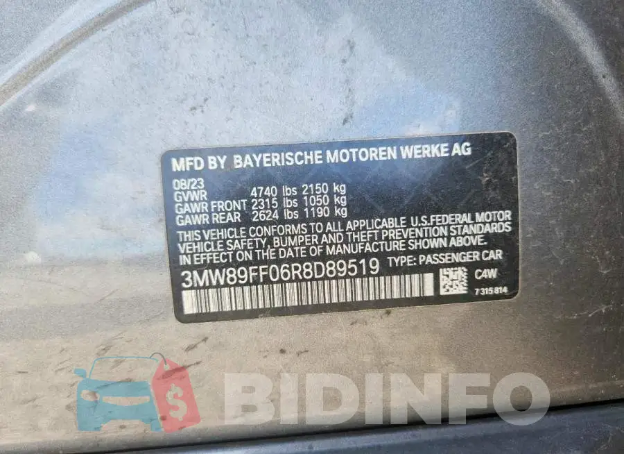 3MW89FF06R8D89519 Photo# 12