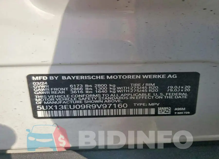 5UX13EU09R9V97160 Photo# 13