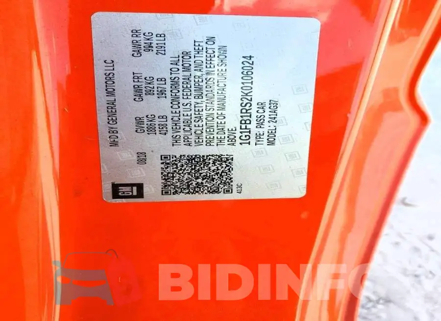 1G1FB1RS2K0106024 Photo# 12