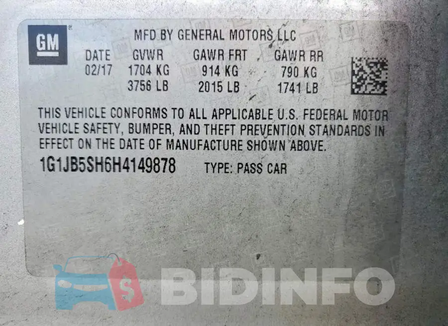 1G1JB5SH6H4149878 Photo# 12